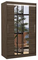 Spinta ADRK Santos LED, rusva, 58 cm x 120 cm x 200 cm, su veidrodžiu