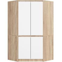 kampine spinta - Spinta Akord Furniture Factory S100, skaidri/balta/rusva, 50 cm x 100 cm x 180 cm - 1 nuotrauka