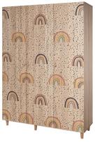 Spinta Kalune Design Lena 912, ruda, 52 cm x 135 cm x 192 cm