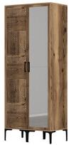 Spinta Kalune Design Kumsal PR, riešuto, 47.5 cm x 80 cm x 201.4 cm, su veidrodžiu