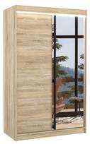 Spinta ADRK Revena 120, ruda/rusva, 58 cm x 120 cm x 200 cm, su veidrodžiu