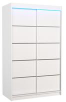 Spinta ADRK Benisso LED, balta, 58 cm x 120 cm x 200 cm
