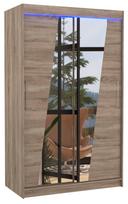 Spinta ADRK Texas LED, ruda/rusva, 58 cm x 120 cm x 200 cm, su veidrodžiu