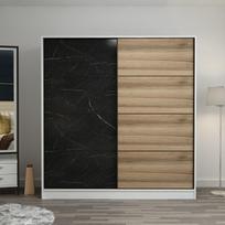Spinta Kalune Design Kale 3165, ruda/balta/juoda, 52 cm x 180 cm x 190 cm