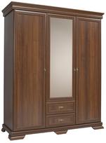 Spinta Gala Meble Kora KS2, ruda, 62 cm x 158 cm x 193 cm, su veidrodžiu