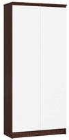 spintos lentynos - Spinta Akord Furniture Factory R80, ruda/balta, 80 cm x 35 cm x 180 cm - 1 nuotrauka