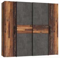 Spinta Forte Kalixtus KLTS62321-C754, medžio/tamsiai pilka, 61.6 cm x 200.1 cm x 190.5 cm