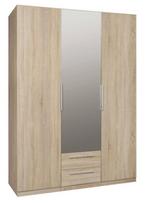 Spinta Forte Cadixo CDXS83S-D30, sonoma ąžuolo, 58.9 cm x 150.6 cm x 212.9 cm, su veidrodžiu