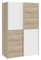 Spinta Forte Ozzula OZLS722X10-Q45F, balta/sonoma ąžuolo, 61.2 cm x 120 cm x 190.5 cm