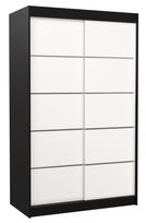 Spinta ADRK Benisso 120, balta/juoda, 58 cm x 120 cm x 200 cm