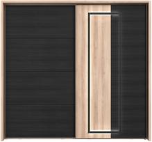 Spinta Forte SRCSET02B-C867, ruda/juoda, 231.1 cm x 63.9 cm x 215.9 cm