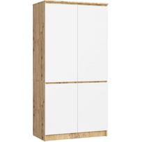 spinta skaidri - Spinta Akord S90, skaidri/balta/rusva, 50.4 cm x 90.4 cm x 180 cm - 1 nuotrauka