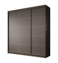 Spinta ADRK Greta, juoda, 200 cm x 58 cm x 215 cm