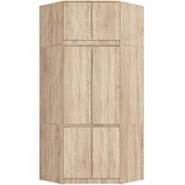 Spinta Akord Furniture Factory S100, sonoma ąžuolo, 100 cm x 50 cm x 235 cm