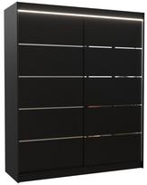 Spinta ADRK Spectra 180 LED, juoda, 58 cm x 180 cm x 215 cm