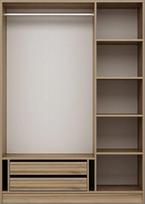 Spinta Kalune Design Kale 135 506MNR2189, riešuto, 52 cm x 135 cm x 210 cm