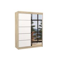 Spinta ADRK Limbo 150, balta/rusva, 58 cm x 150 cm x 200 cm, su veidrodžiu