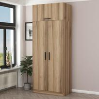Spinta Kalune Design Kale Oak 2238, ąžuolo, 52 cm x 90 cm x 255 cm