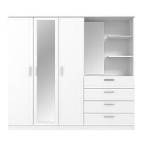 Spinta Forte PXRS741-120, balta, 199 cm x 52.7 cm x 181 cm, su veidrodžiu