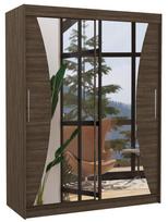 Spinta ADRK Max 150, ruda, 58 cm x 150 cm x 200 cm, su veidrodžiu