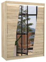 Spinta ADRK Bolton LED, rusva, 58 cm x 150 cm x 200 cm, su veidrodžiu