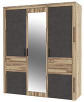 Spinta Forte Ricciano RCQS932-C692, medžio/tamsiai pilka, 54.2 cm x 180.8 cm x 211.6 cm, su veidrodžiu