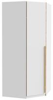 Spinta Forte S-room MFF2024-M317, ąžuolo/balta, 94.1 cm x 94.1 cm x 215 cm