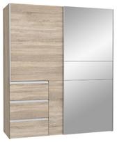 Spinta Forte Winn 2 W2QS8233S-D30F, sonoma ąžuolo, 62 cm x 171 cm x 201 cm, su veidrodžiu