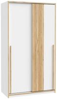 Spinta Forte S-room MFF2015-M317, ąžuolo/balta, 57.3 cm x 118.8 cm x 215 cm