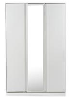 Spinta Forte Lisson LSQS731-120, balta, 60 cm x 129.7 cm x 193.7 cm, su veidrodžiu