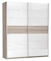 Spinta Forte Rondino RDNS727E1T-T30, balta/sonoma ąžuolo, 61 cm x 170 cm x 210 cm