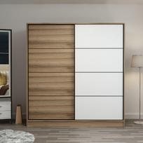 Spinta Kalune Design Kale 3983, ruda/balta, 52 cm x 180 cm x 210 cm