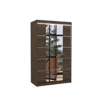 Spinta ADRK Genua LED, ruda, 58 cm x 120 cm x 200 cm, su veidrodžiu