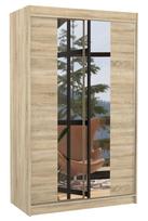 Spinta ADRK Marvin 120, rusva, 58 cm x 120 cm x 200 cm, su veidrodžiu