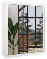 Spinta ADRK Ettore 180, balta, 58 cm x 180 cm x 215 cm, su veidrodžiu