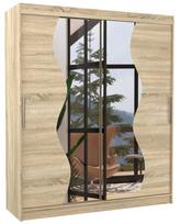 Spinta ADRK Medison 180, rusva, 58 cm x 180 cm x 215 cm, su veidrodžiu