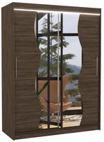 Spinta ADRK Renzo LED, ruda, 58 cm x 150 cm x 200 cm, su veidrodžiu