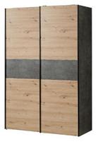Spinta Forte Shipts OZLS723X9-M171, medžio/pilka, 61.2 cm x 120 cm x 190.5 cm