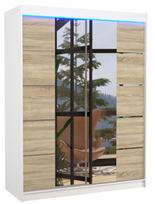 Spinta ADRK Nordic 150, ruda/balta/rusva, 58 cm x 150 cm x 200 cm, su veidrodžiu