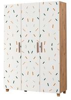 Spinta Kalune Design Leva Line, ruda/balta, 48 cm x 120 cm x 189 cm