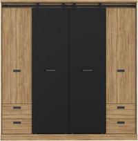 Spinta Forte KZMS944-M328, ruda/juoda, 203.2 cm x 61 cm x 208.4 cm
