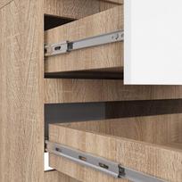 antresoles spinta - Spinta Akord S60, ąžuolo, 60 cm x 51 cm x 234 cm - 5 nuotrauka