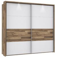 Spinta Forte Ricciano RCQS92413B-C811, ąžuolo/balta, 64 cm x 231 cm x 216 cm