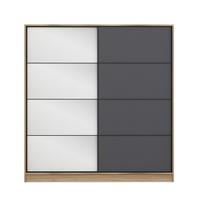 Spinta Kalune Design Kale 3175, antracito, 52 cm x 180 cm x 190 cm, su veidrodžiu