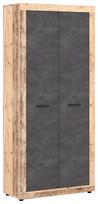 Spinta Luna 2, grafito/šviesiai ruda, 88.9 cm x 40 cm x 198 cm