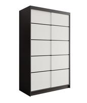 Spinta ADRK Lizi, balta/juoda, 120 cm x 58 cm x 200 cm
