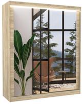 Spinta ADRK Ettore LED, rusva, 58 cm x 180 cm x 215 cm, su veidrodžiu