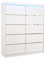 Spinta ADRK Spectra 180 LED`, balta, 58 cm x 180 cm x 215 cm