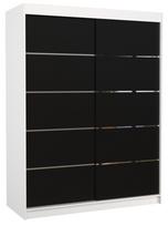 Spinta ADRK Luft 150, skaidri/balta/juoda, 58 cm x 150 cm x 200 cm