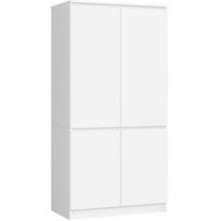 balta spinta 180 - Spinta Akord S90, balta, 50.4 cm x 90.4 cm x 180 cm - 1 nuotrauka